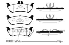 Sada brzdových destiček, kotoučová brzda RAICAM RA.0736.1