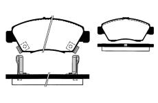 Sada brzdových destiček, kotoučová brzda RAICAM RA.0748.0