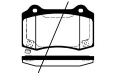 Sada brzdových destiček, kotoučová brzda RAICAM RA.0752.7
