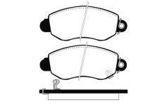 Sada brzdových destiček, kotoučová brzda RAICAM RA.0756.0