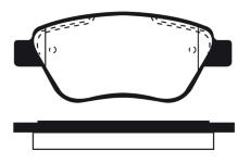 Sada brzdových destiček, kotoučová brzda RAICAM RA.0761.1