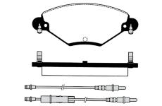 Sada brzdových destiček, kotoučová brzda RAICAM RA.0765.0