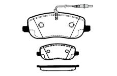 Sada brzdových destiček, kotoučová brzda RAICAM RA.0796.0