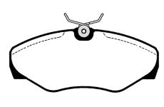 Sada brzdových destiček, kotoučová brzda RAICAM RA.0800.0