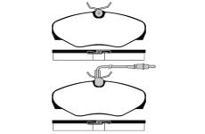 Sada brzdových destiček, kotoučová brzda RAICAM RA.0800.1
