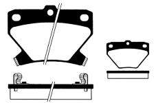 Sada brzdových destiček, kotoučová brzda RAICAM RA.0804.0