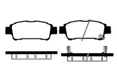 Sada brzdových destiček, kotoučová brzda RAICAM RA.0812.0