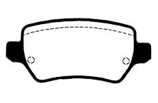 Sada brzdových destiček, kotoučová brzda RAICAM RA.0815.1
