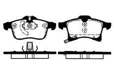 Sada brzdových destiček, kotoučová brzda RAICAM RA.0816.0