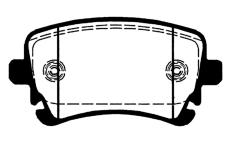 Sada brzdových destiček, kotoučová brzda RAICAM RA.0819.1