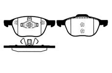 Sada brzdových destiček, kotoučová brzda RAICAM RA.0820.0
