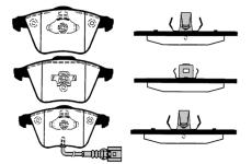 Sada brzdových destiček, kotoučová brzda RAICAM RA.0824.1