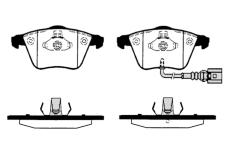 Sada brzdových destiček, kotoučová brzda RAICAM RA.0824.5