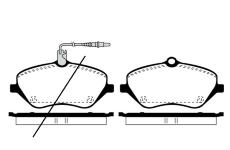 Sada brzdových destiček, kotoučová brzda RAICAM RA.0838.3