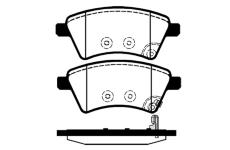 Sada brzdových destiček, kotoučová brzda RAICAM RA.0846.0