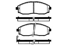 Sada brzdových destiček, kotoučová brzda RAICAM RA.0856.0