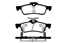 Sada brzdových destiček, kotoučová brzda RAICAM RA.0865.0
