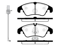 Sada brzdových destiček, kotoučová brzda RAICAM RA.0913.0