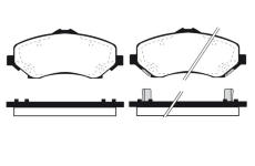 Sada brzdových destiček, kotoučová brzda RAICAM RA.0961.0