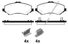 Sada brzdových destiček, kotoučová brzda RAICAM RA.0961.0K1
