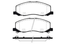 Sada brzdových destiček, kotoučová brzda RAICAM RA.0963.0