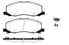 Sada brzdových destiček, kotoučová brzda RAICAM RA.0963.0K1