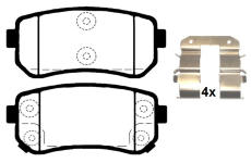 Sada brzdových destiček, kotoučová brzda RAICAM RA.0979.2K1
