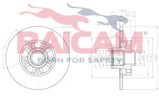 Brzdový kotouč RAICAM RD01489