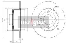Brzdový kotouč MAXGEAR 19-0685MAX