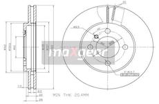 Brzdový kotouč MAXGEAR 19-0691