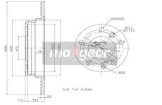 Brzdový kotouč MAXGEAR 19-0694