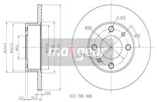 Brzdový kotouč MAXGEAR 19-0704