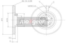 Brzdový kotouč MAXGEAR 19-0707