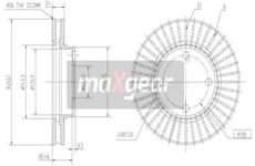 Brzdový kotouč MAXGEAR 19-0708