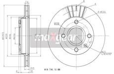Brzdový kotouč MAXGEAR 19-0711