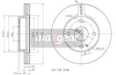 Brzdový kotouč MAXGEAR 19-0715
