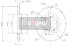 Brzdový kotouč MAXGEAR 19-0724