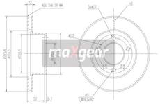 Brzdový kotouč MAXGEAR 19-0728