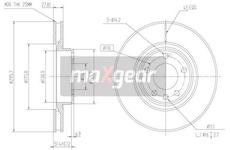 Brzdový kotouč MAXGEAR 19-0736