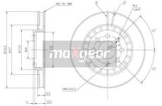 Brzdový kotouč MAXGEAR 19-0741
