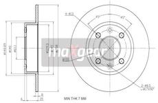 Brzdový kotouč MAXGEAR 19-0746