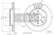 Brzdový kotouč MAXGEAR 19-0747