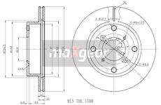 Brzdový kotouč MAXGEAR 19-0750