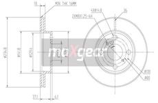 Brzdový kotouč MAXGEAR 19-0751