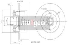 Brzdový kotouč MAXGEAR 19-0753