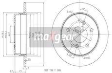 Brzdový kotouč MAXGEAR 19-0770