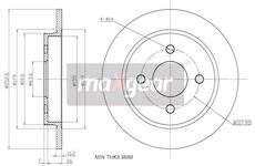 Brzdový kotouč MAXGEAR 19-0781