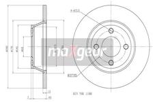 Brzdový kotouč MAXGEAR 19-0782