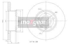 Brzdový kotouč MAXGEAR 19-0784