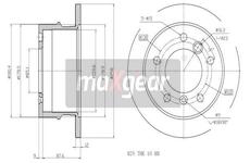 Brzdový kotouč MAXGEAR 19-0793MAX